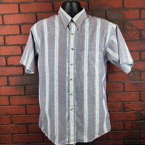 Loafers by Reed James Men’s Medium Striped Short Sleeve‎ Button-Down — Vintage